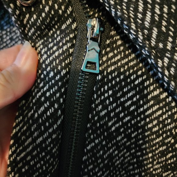 Nicole by Nicole Miller Poly Acrylic Rayon Cotton & Wool Blend Belted Peacoat - Picture 8 of 12